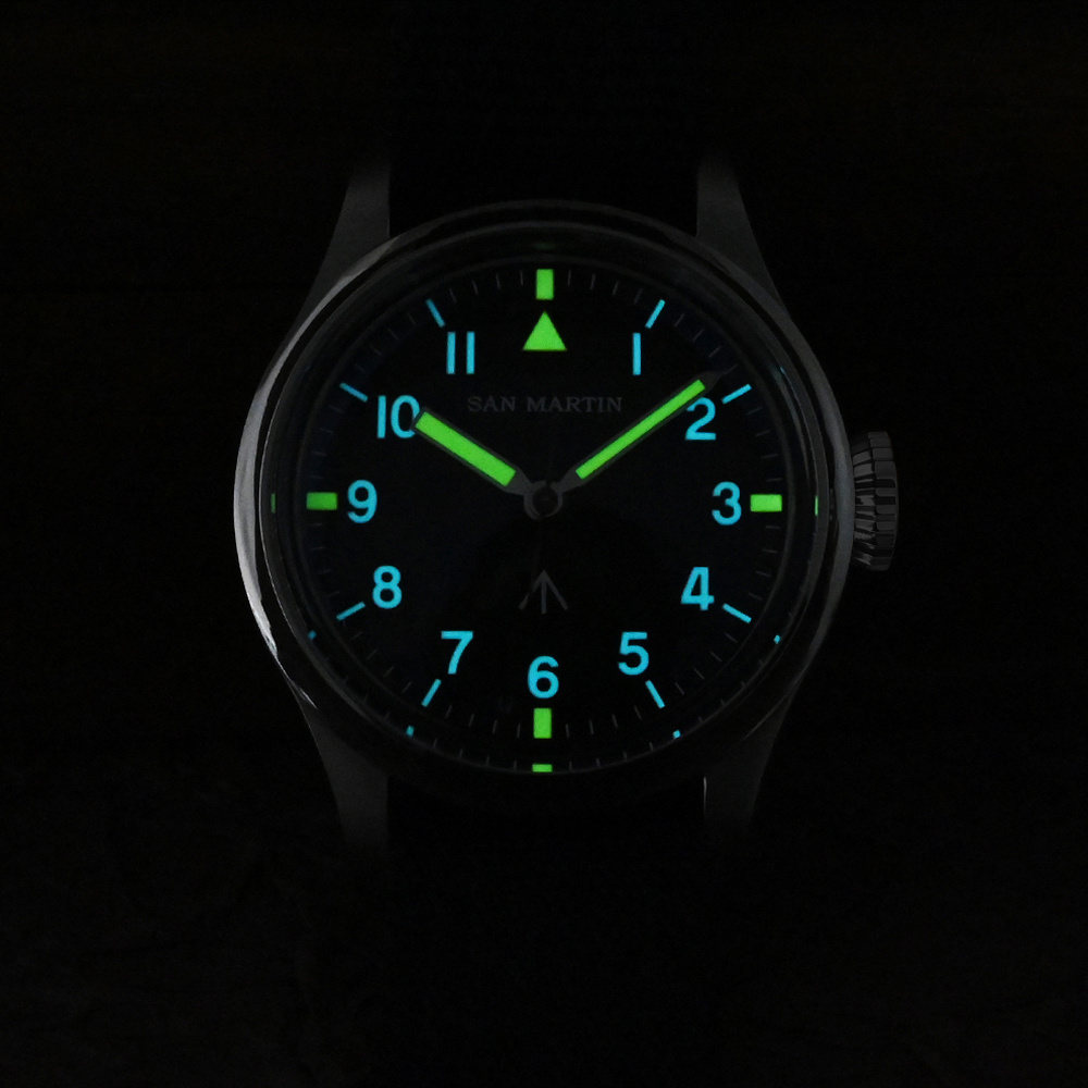 San Martin 38.5mm Pilot Watch - SN0105G-NB-1