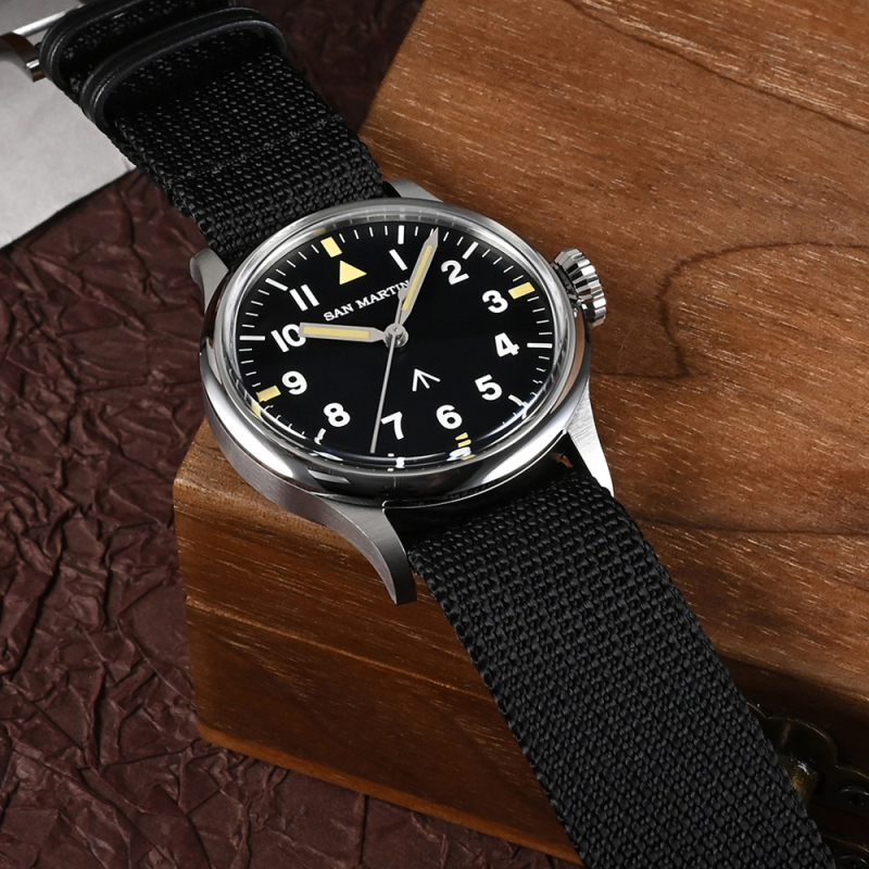 San Martin 38.5mm Pilot Watch - SN0105G-NB-1