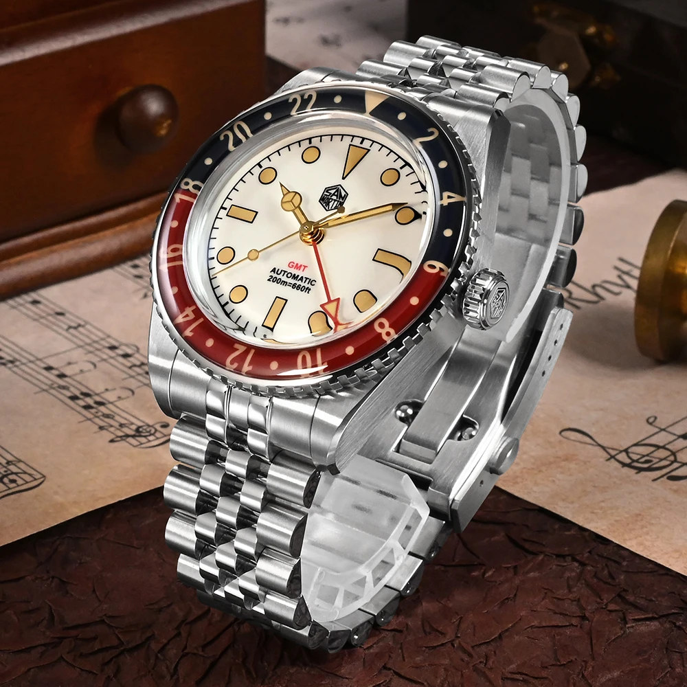 San Martin Vintage GMT Watch-SN0005G-2