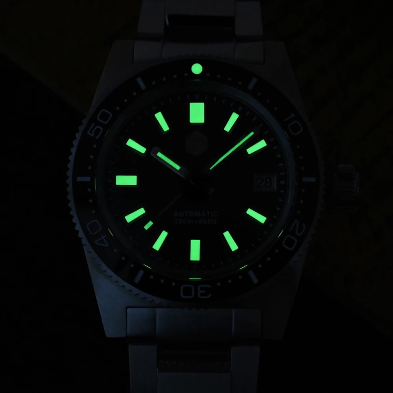 San Martin New 62mas 37mm Diver Mens Watch Classic Luxury Sapphire PT5000 SW200 Automatic Mechanical Watches Date 20Bar Luminous