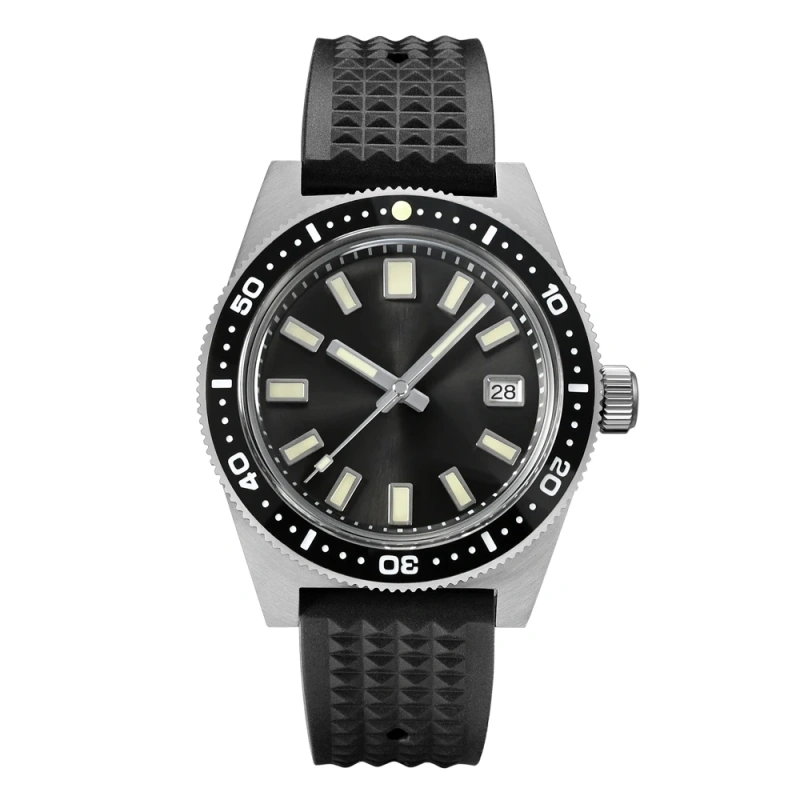 San Martin 41mm 62mas V4 Diver Mens Watch NH35 Automatic Mechanical Watches Sapphire Glass Date Window 200m Waterproof Luminous