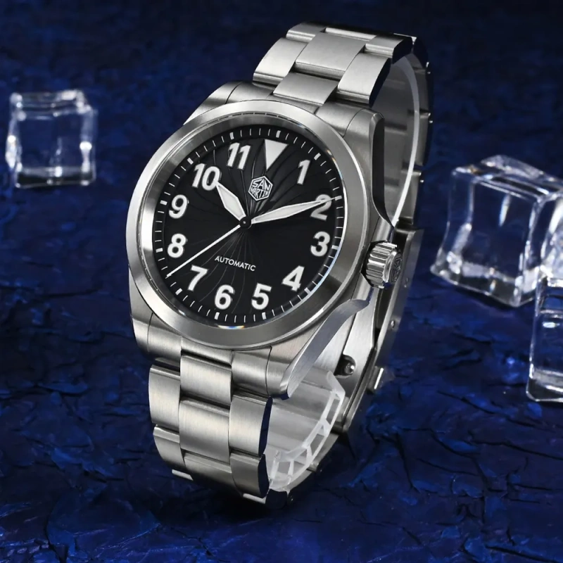 San Martin Turbine Dial Pilot Watch-SN0132G-1