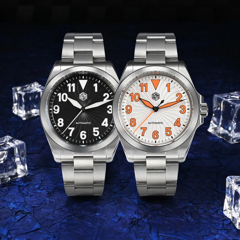 San Martin Turbine Dial Pilot Watch-SN0132G-1