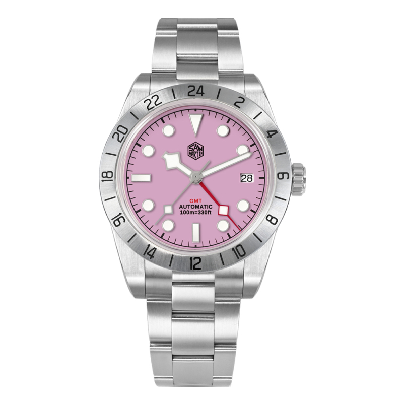 San Martin 39mm GMT Watch-SN0054G-C2