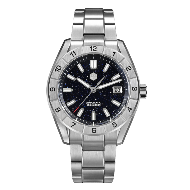 San Martin 42mm NH35 Watch Malachite Gemstone Dial SN0130G-B