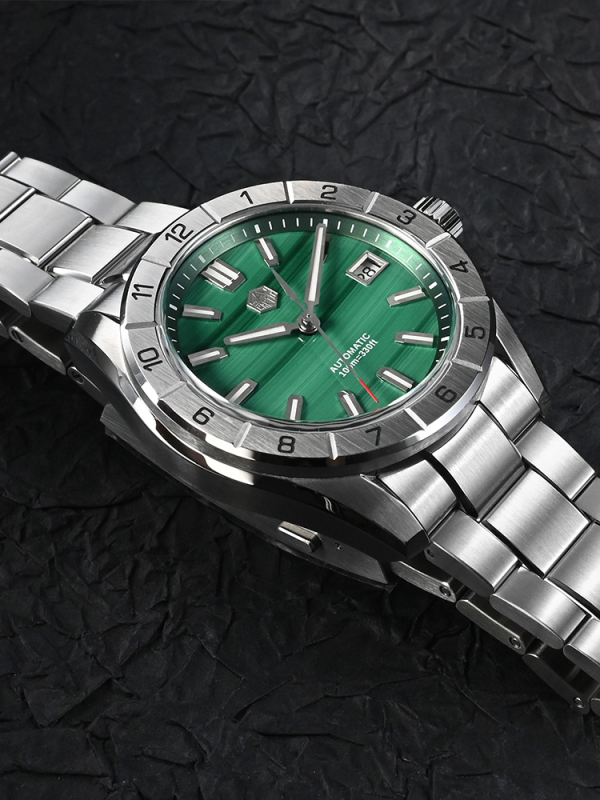 San Martin 42mm NH35 Watch Malachite Gemstone Dial SN0130G-B