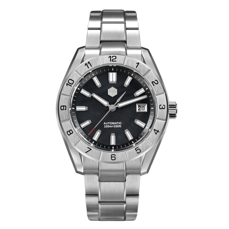 San Martin 42mm NH35 Watch Malachite Gemstone Dial SN0130G-B