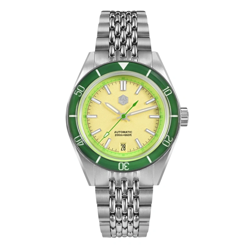 San Martin 39.5mm Summer Dive Watch Fashion Fun Fruit Series Men Sports Watches NH35 Automatic Mechanical 20 ATM SN0116 Reloj