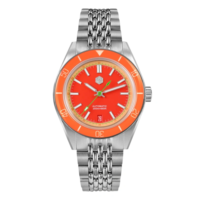 San Martin 39.5mm Summer Dive Watch Fashion Fun Fruit Series Men Sports Watches NH35 Automatic Mechanical 20 ATM SN0116 Reloj
