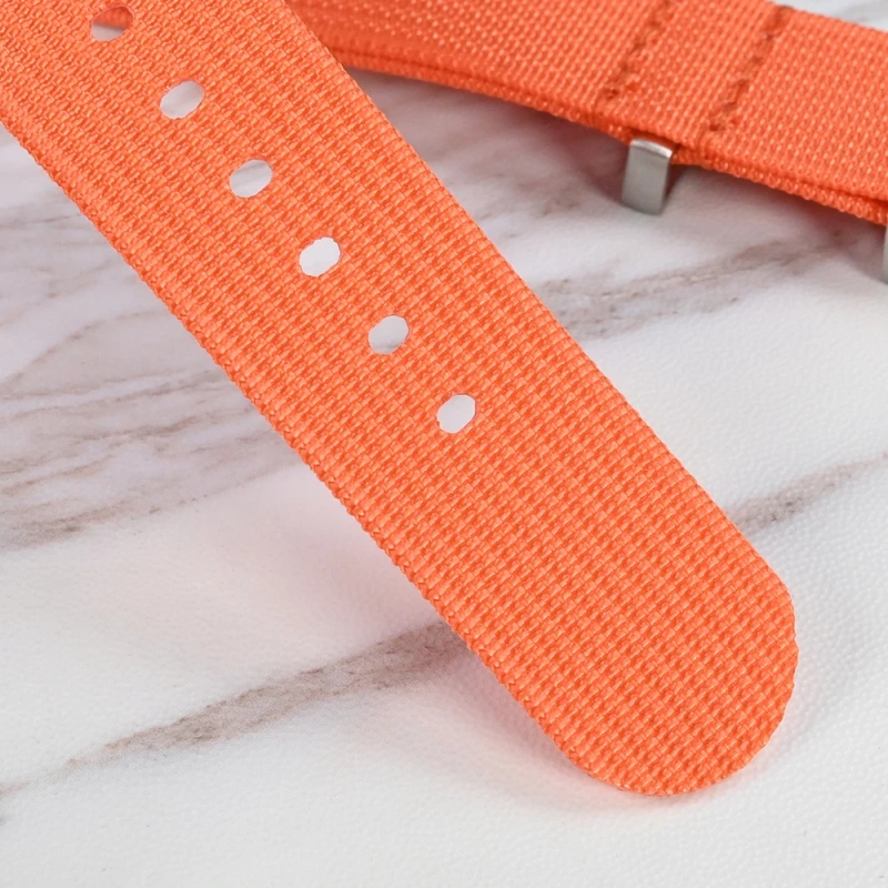 San Martin Nylon Strap Fashion Colorful Suitable For 20mm 22mm Universal Paratrooper Woven Bands 316L Buckle Watch Parts