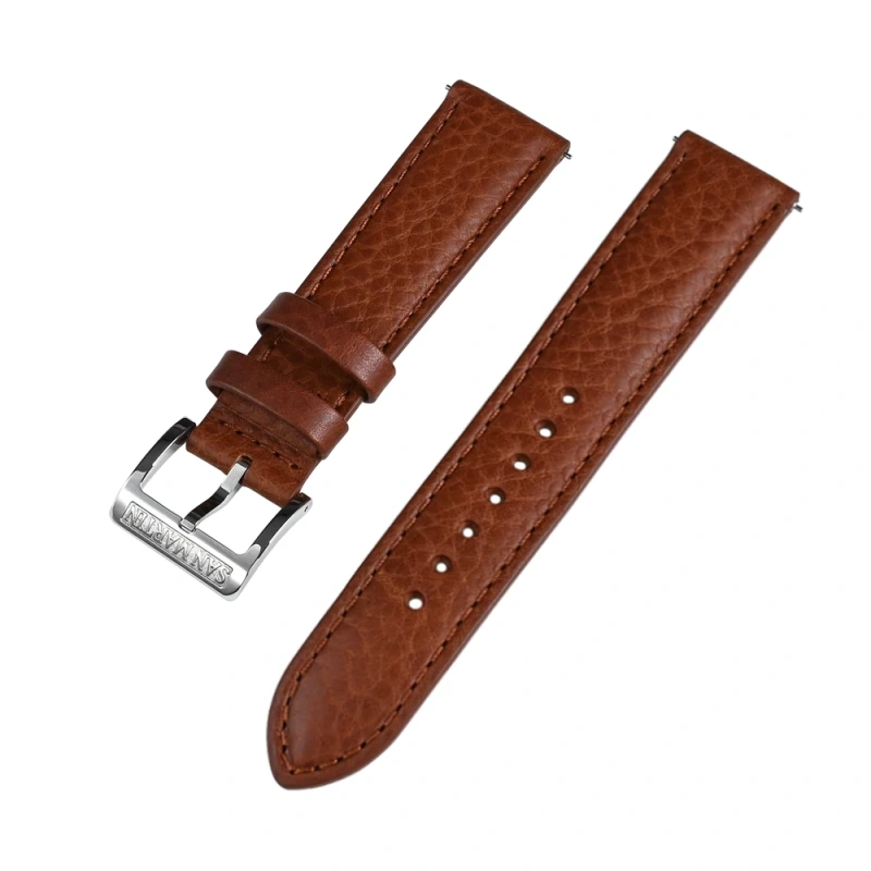 San Martin Leather Strap Quick Release Suitable For 20mm General Type Watch Bands 316L Stainless Steel Buckle Watch Parts