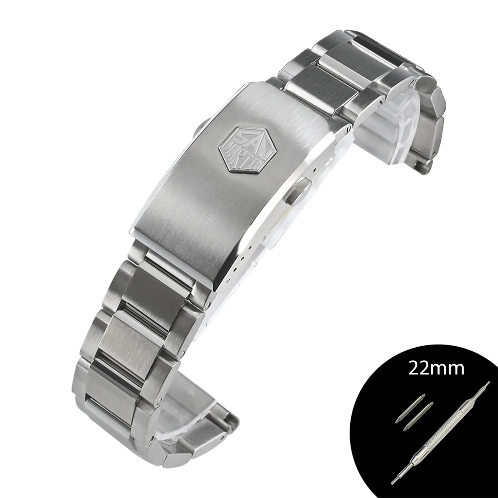 マテリアルハンドリング San Martin Watch Parts Bracelet 316L Solid Stainless Steel