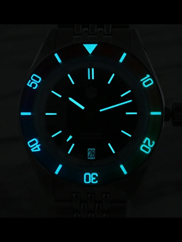 San Martin 39.5mm Sapphire Rainbow Bezel Summer NH35 Mens Watch Dive 20Bar Automatic Timepiece Luxury 6H Date Relogios SN0116B-1