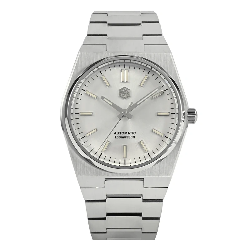 San Martin Men Watch 40mm Miyota 9015 Classic Luxury Dress Automatic Mechanical Watches Quick Release Stainless Steel Bracelet