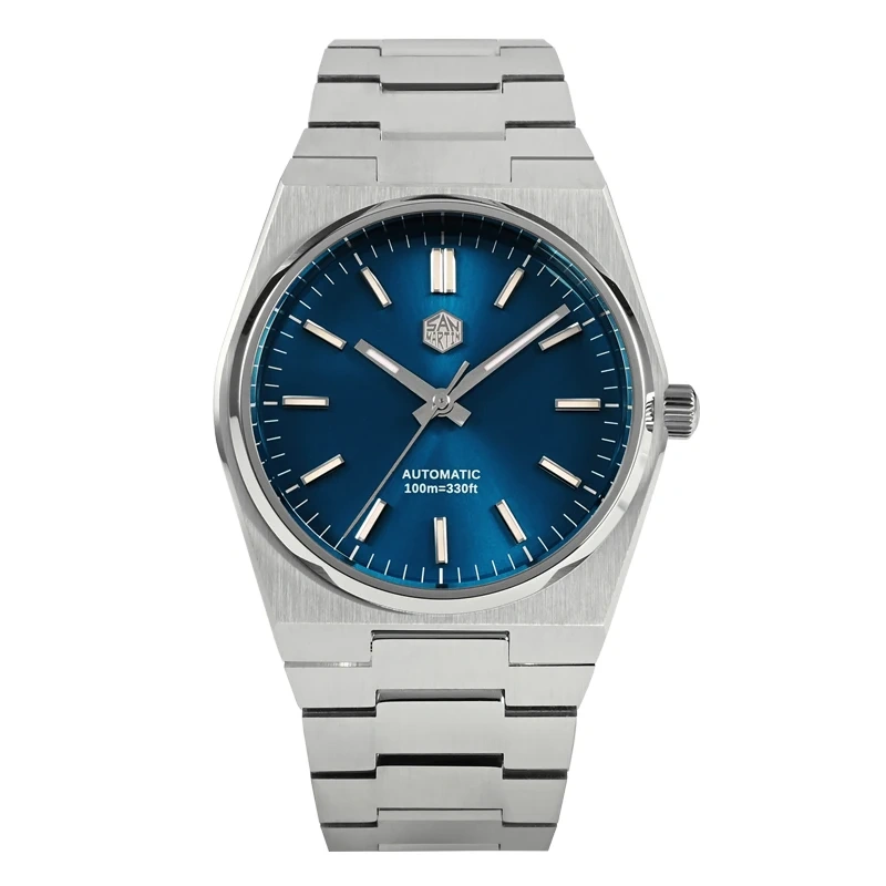 San Martin Men Watch 40mm Miyota 9015 Classic Luxury Dress Automatic Mechanical Watches Quick Release Stainless Steel Bracelet