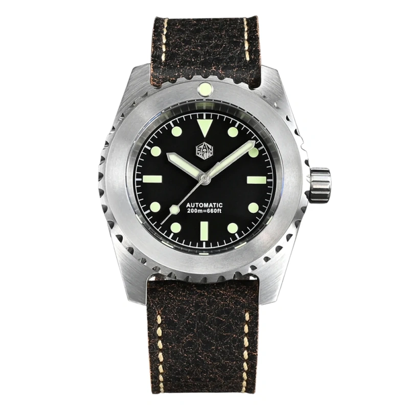 San Martin Retro Men Diver Watch 41mm Classic Vintage Miyota Self-winding Mechanical Watches 200M Waterproof SLN C3 Luminous