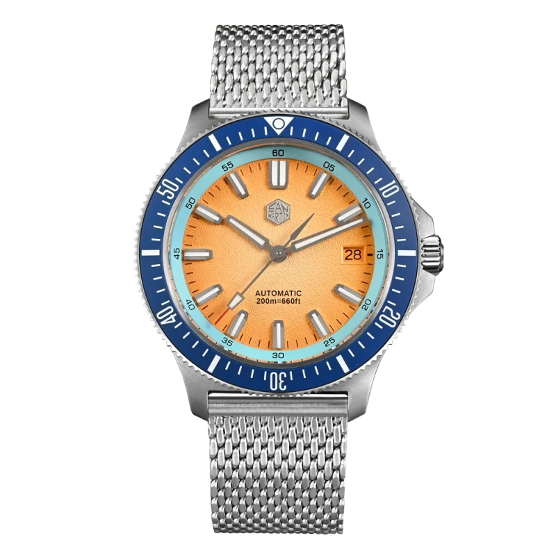 San Martin 40mm Original Design Fruit Series Dive Watch NH35 Automatic Mechanical Men Watches Waterproof 200m Luminous SN0118