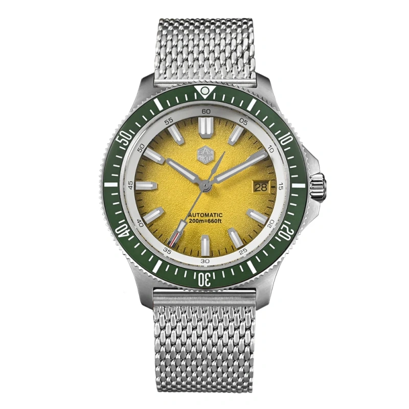 San Martin 40mm Original Design Fruit Series Dive Watch NH35 Automatic Mechanical Men Watches Waterproof 200m Luminous SN0118