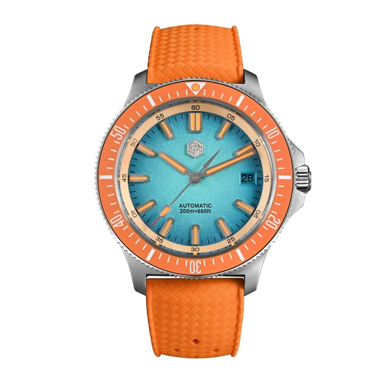 San Martin 40mm Original Design Fruit Series Dive Watch NH35 Automatic Mechanical Men Watches Waterproof 200m Luminous SN0118
