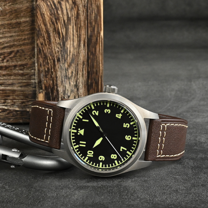 San Martin Pilot Titanium Watch SN0030T
