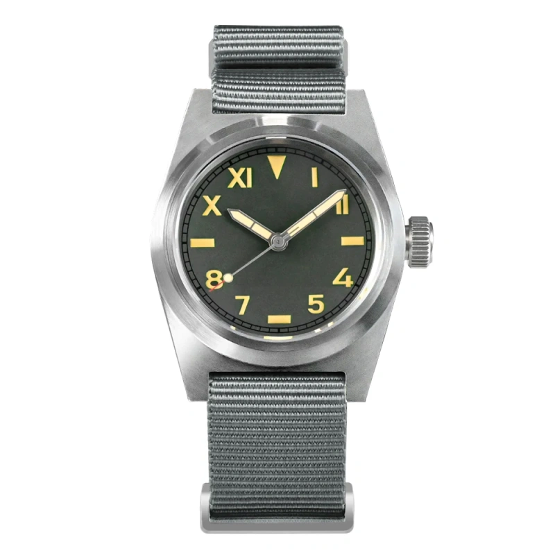 San Martin Pilot Watch 38mm YN55 Vintage Military Enthusiasts Sapphire Nylon Strap Automatic Mechanical Men Watches 20Bar