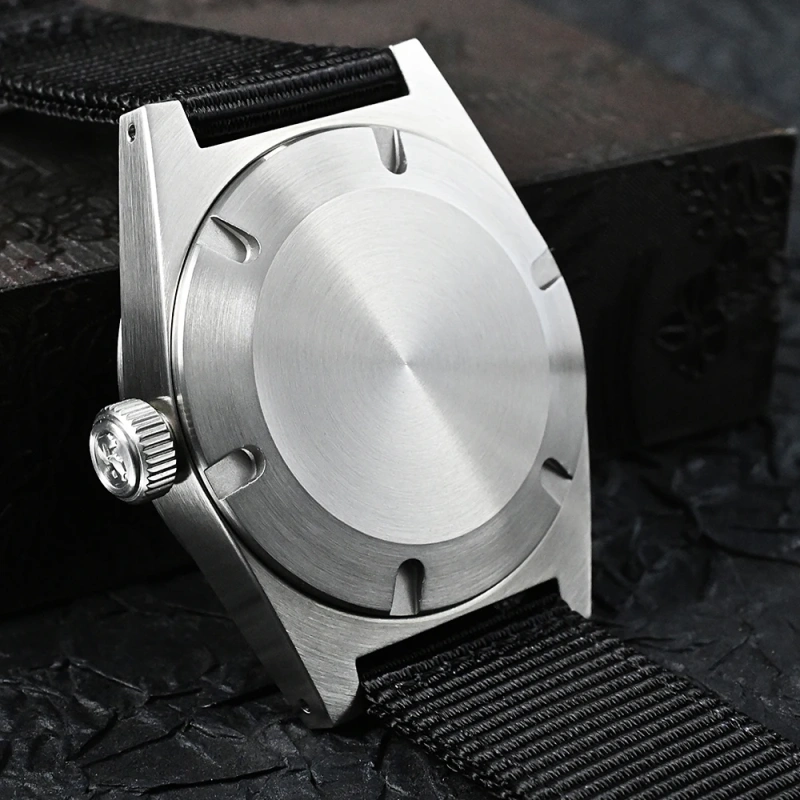 San Martin Pilot Watch NH35 38mm Vintage Military Enthusiasts Sapphire Automatic Mechanical Men Watches Nylon Strap 20Bar Lume