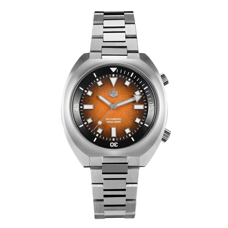 San Martin 2025 Grained Dial 42mm YN55 Automatic Mechanical Men Diver Watch Internal Bidirectional Rotating Bezel 20 Bar SN0066