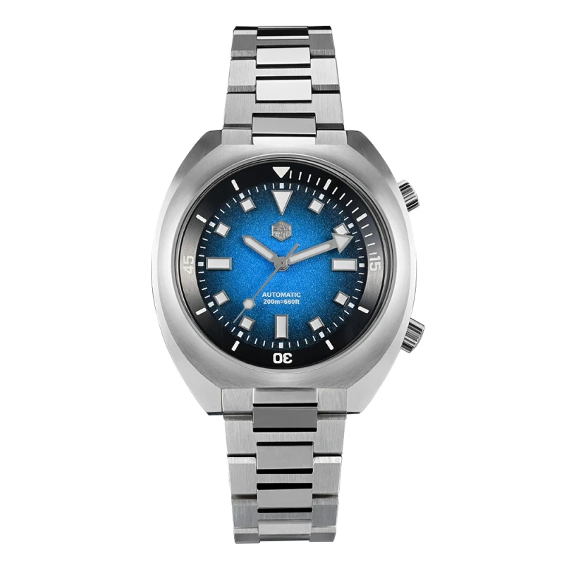 San Martin 2025 Grained Dial 42mm YN55 Automatic Mechanical Men Diver Watch Internal Bidirectional Rotating Bezel 20 Bar SN0066