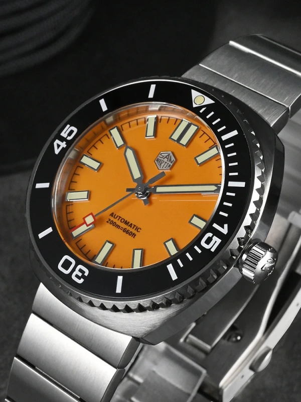San Martin 2025 New 40.5mm Original Design NH35 Automatic Mechanical Men Dive Watch Sapphire Waterproof 200m Luminous SN0045