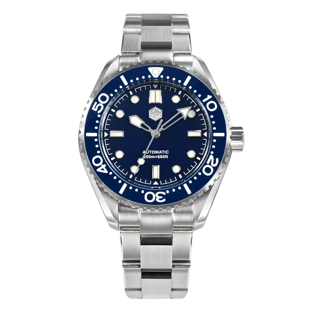 San Martin SN0036 41.5mm Diver Enamel Dial with Miyota 8315 BGW-9