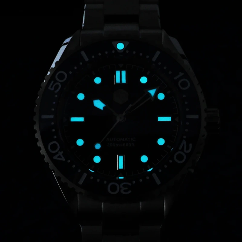San Martin Men Watch 41.5mm Diver Enamel Dial Top Brand Vintage Classic Luxury Miyota Automatic Mechanical 20 ATM BGW9 Luminous