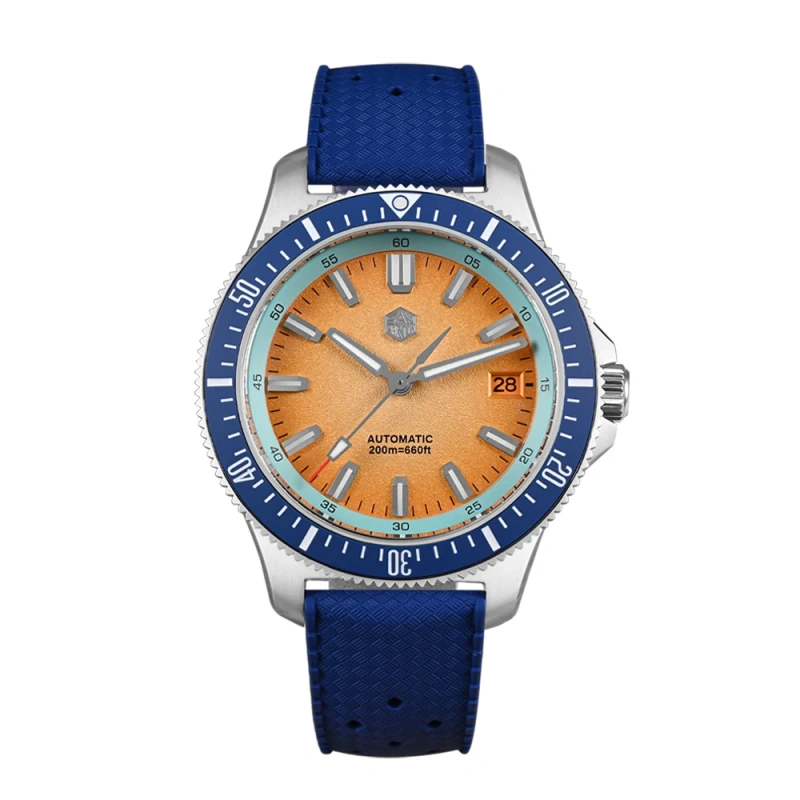 San Martin 2025 New Upgraded Version 40mm Dive Watch Men Original Design NH35 Automatic Mechanical Waterproof 200m SN0118