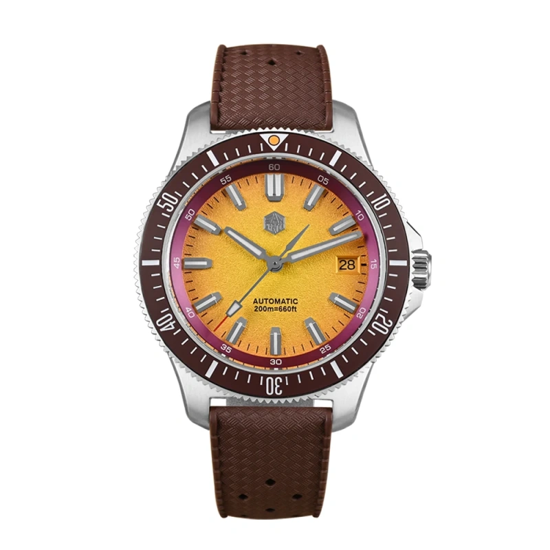 San Martin 2025 New Upgraded Version 40mm Dive Watch Men Original Design NH35 Automatic Mechanical Waterproof 200m SN0118