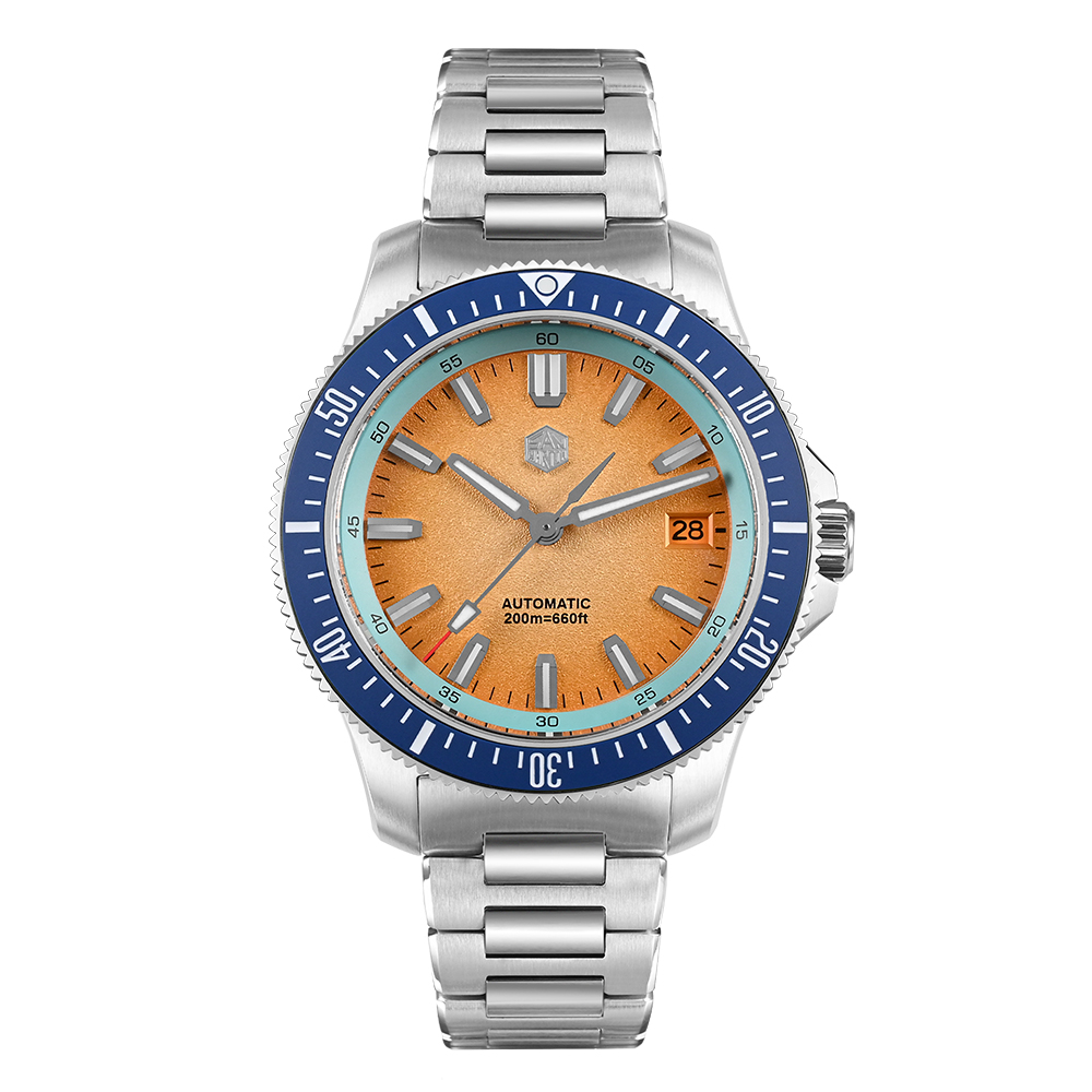 San Martin SN0118G-B: 2025 Upgraded 40mm Diver Watch with NH35