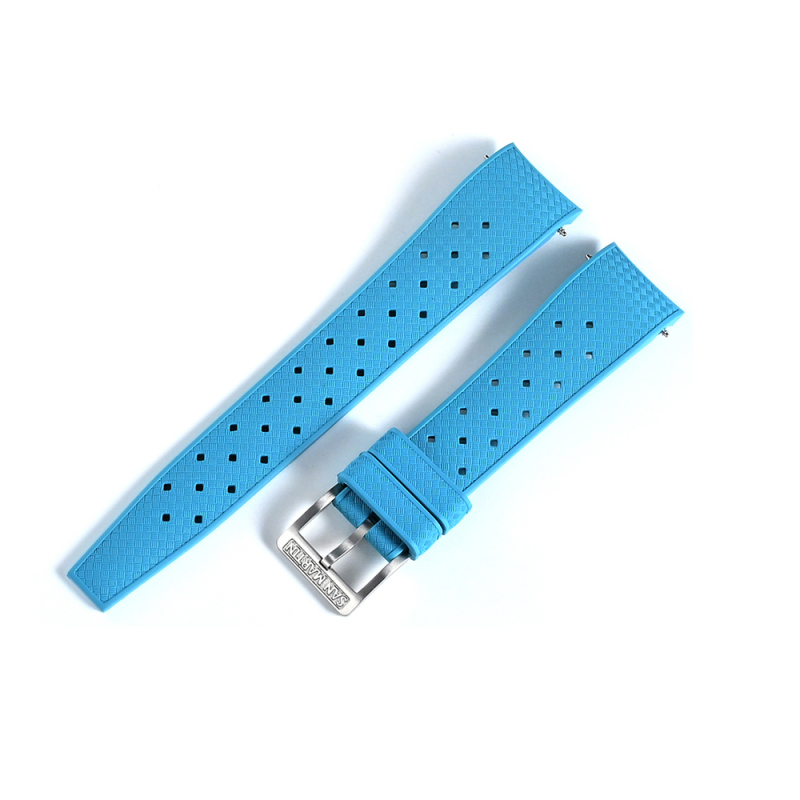 San Martin FKM Curved End Premium-Grade Tropic Rubber Strap SN0144BD