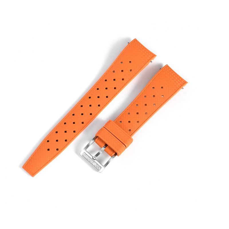 San Martin FKM Curved End Premium-Grade Tropic Rubber Strap SN0144BD