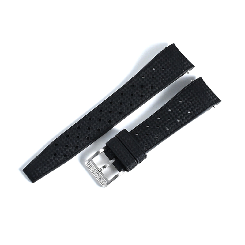 San Martin FKM Curved End Premium-Grade Tropic Rubber Strap SN0144BD