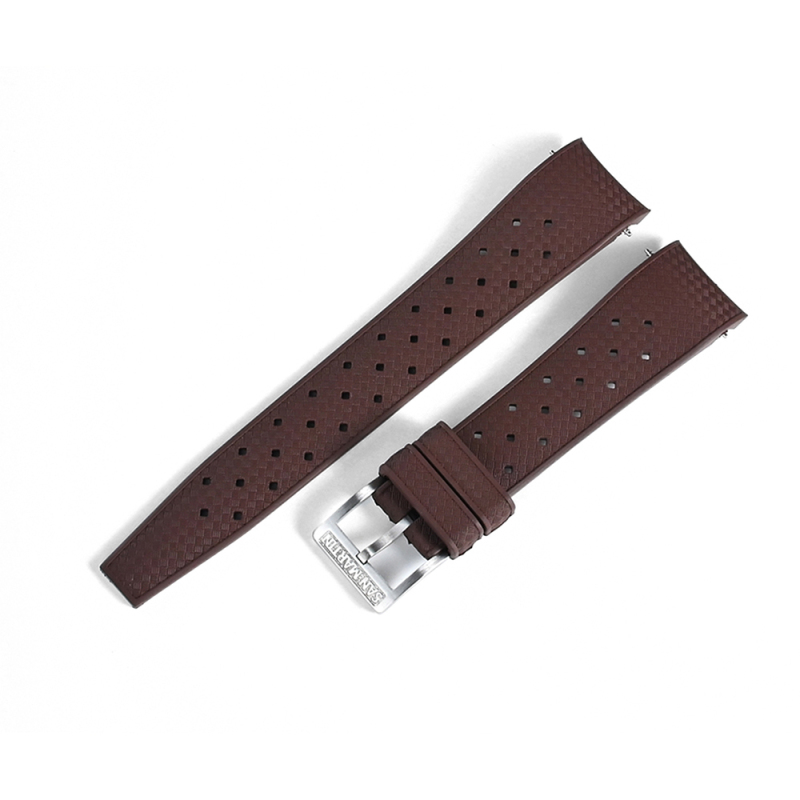 San Martin FKM Curved End Premium-Grade Tropic Rubber Strap SN0144BD