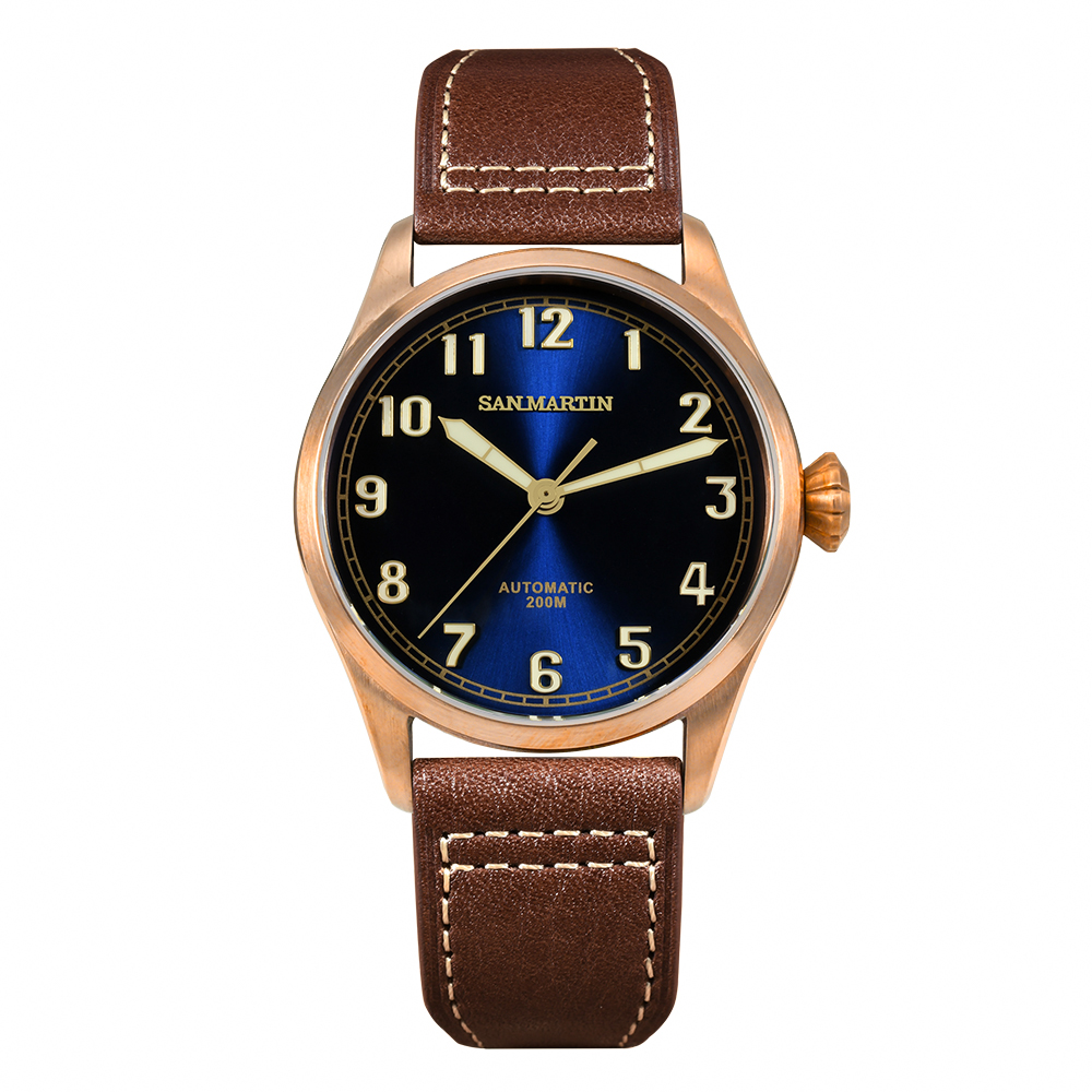 San Martin CuSn8 Bronze Men Watch - SN0043Q