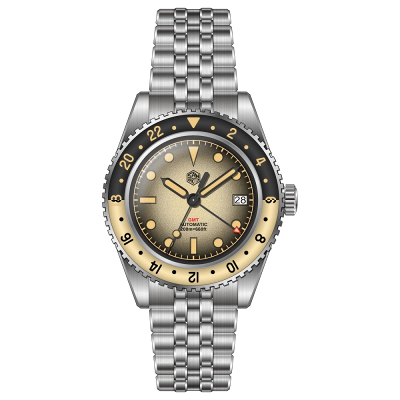 San Martin 40mm Retro NH34 GMT Watch SN0134