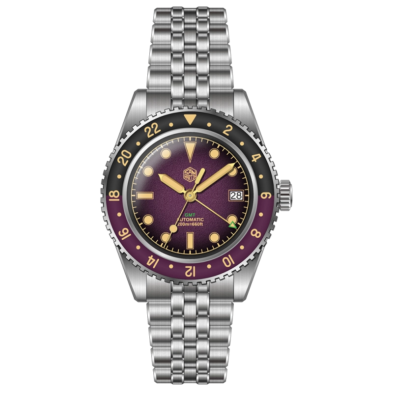 San Martin 40mm Retro NH34 GMT Watch SN0134