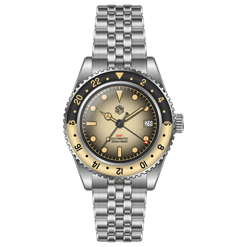San Martin 40mm Retro NH34 GMT Watch SN0134