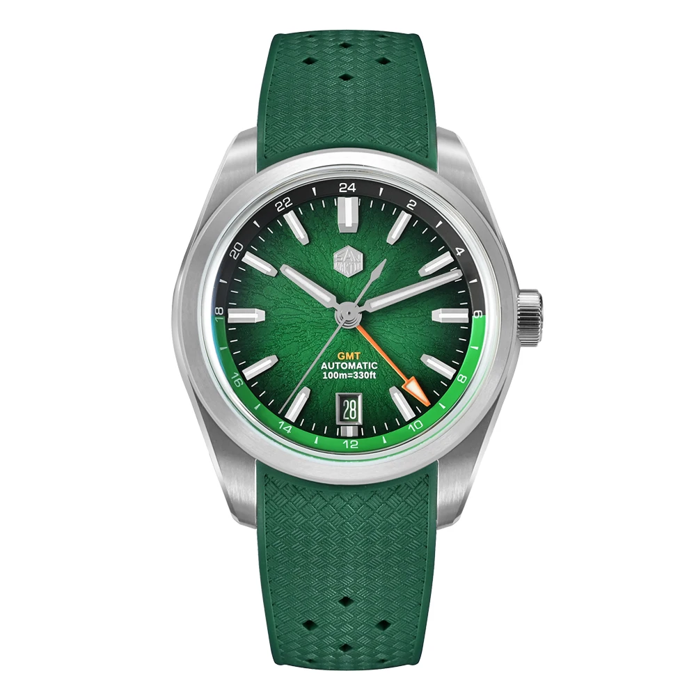 San Martin SN0144: 39mm Jianzhan GMT Watch with Miyota 9075