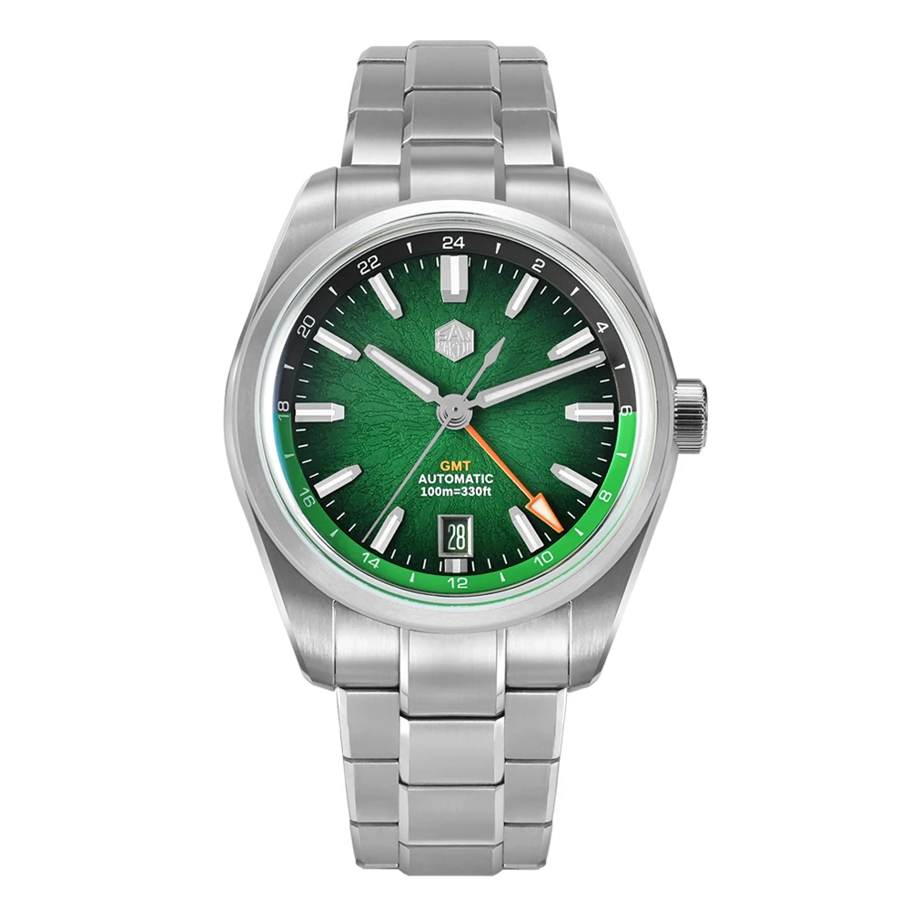 San Martin SN0144: 39mm Jianzhan GMT Watch with Miyota 9075