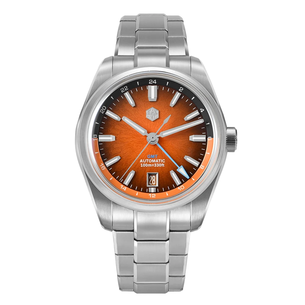San Martin SN0144: 39mm Jianzhan GMT Watch with Miyota 9075