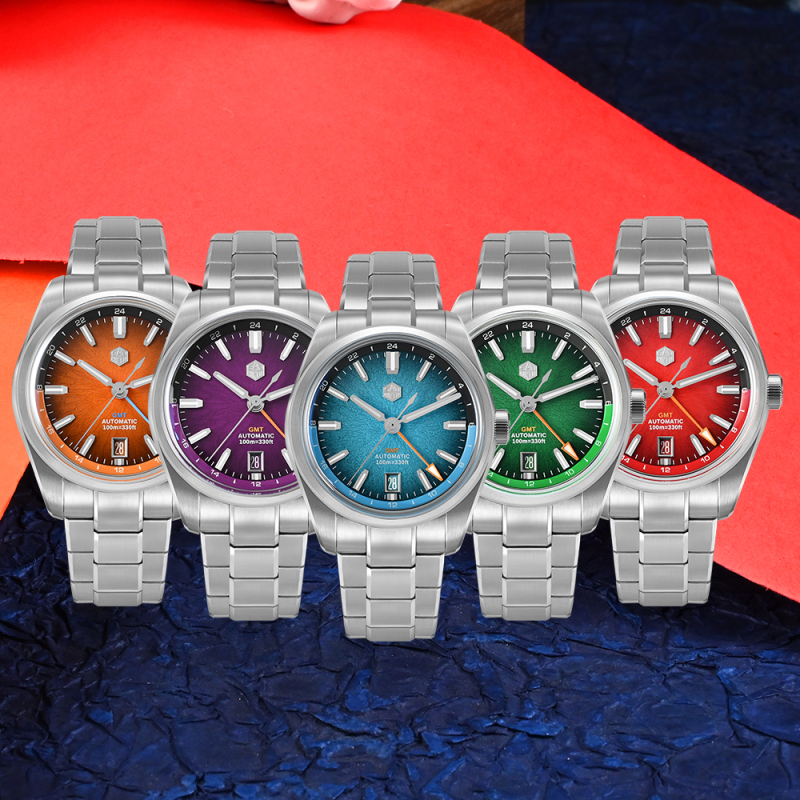 San Martin Miyota 9075 GMT 39mm Watch SN0144