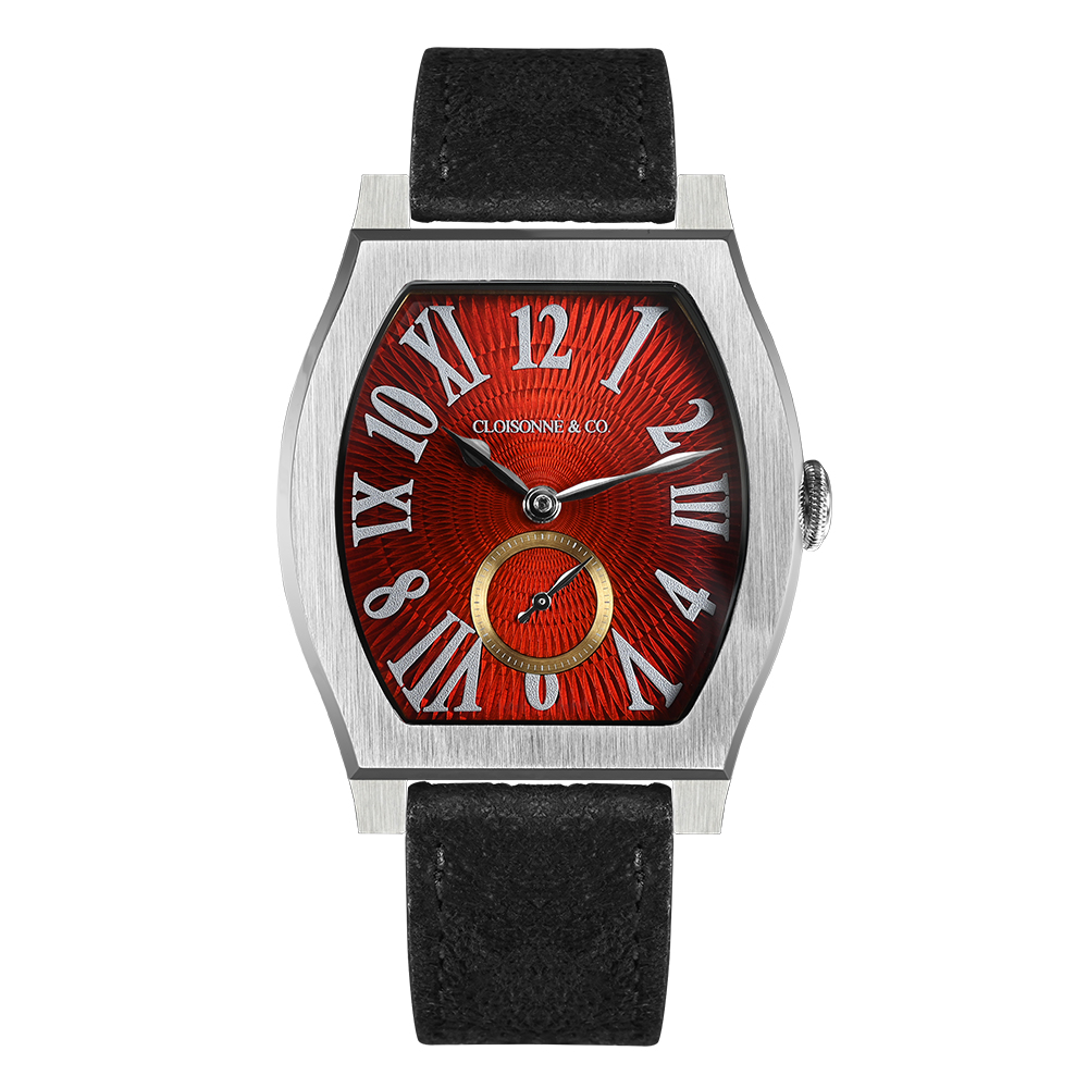 San Martin 36mm ETA7001 Barrel Shaped Enamel Hand Guilloche Dial