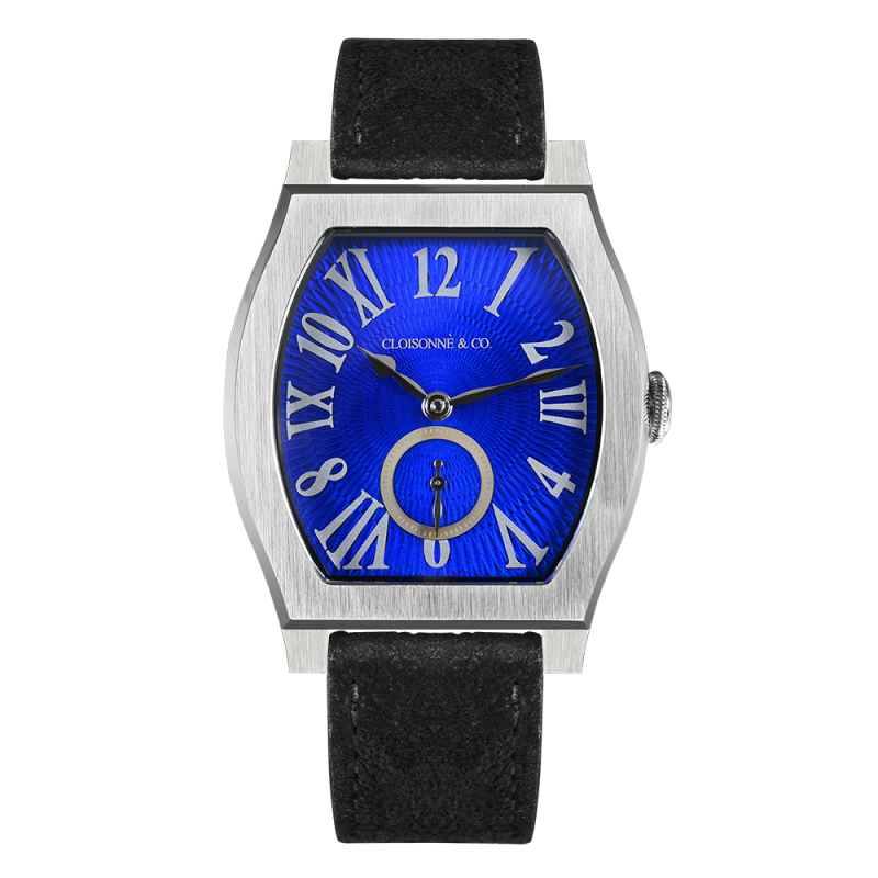 San Martin 36mm ETA7001 Barrel Shaped Enamel Hand Guilloche Dial Men Mechanical Watch Manual Winding SN0100