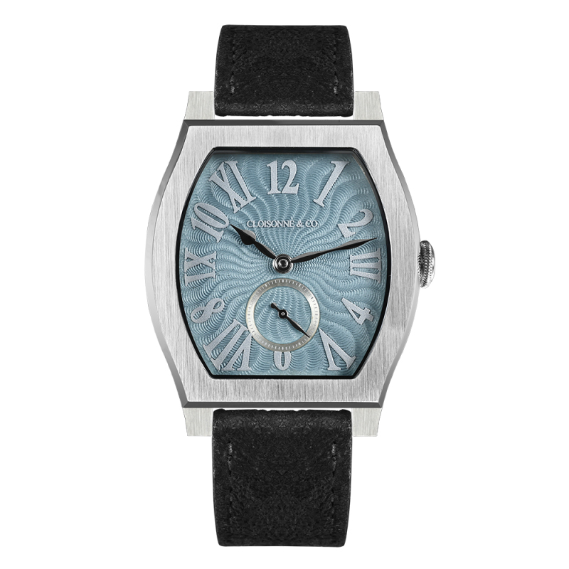 San Martin 36mm ETA7001 Barrel Shaped Enamel Hand Guilloche Dial Men Mechanical Watch Manual Winding SN0100