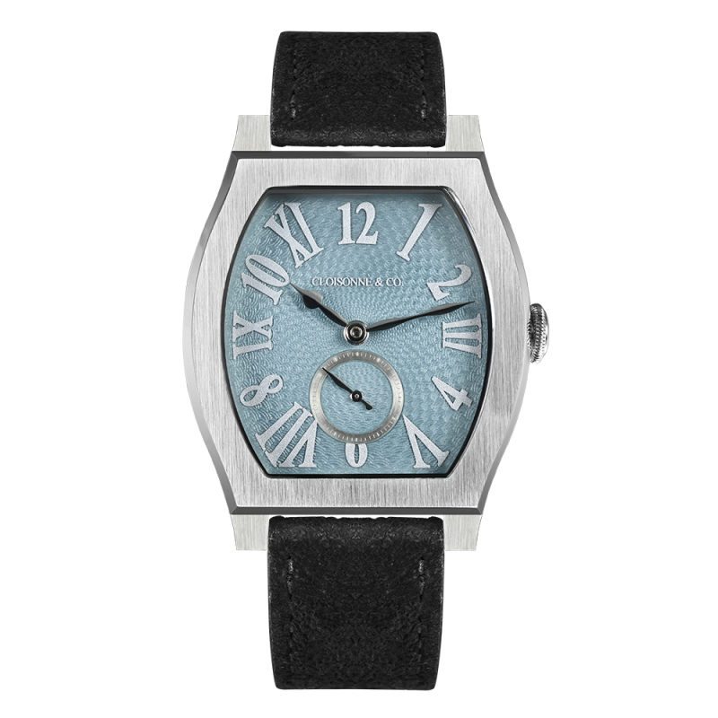 San Martin 36mm ETA7001 Barrel Shaped Enamel Hand Guilloche Dial Men Mechanical Watch Manual Winding SN0100